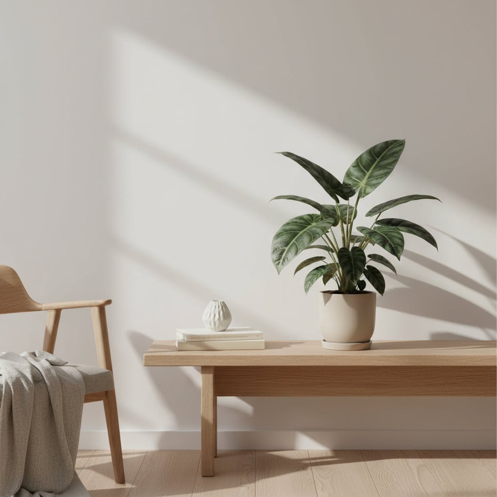 Alocasia Nebula Silver Compacta — Ø14 cm — H30 cm - Verdeia