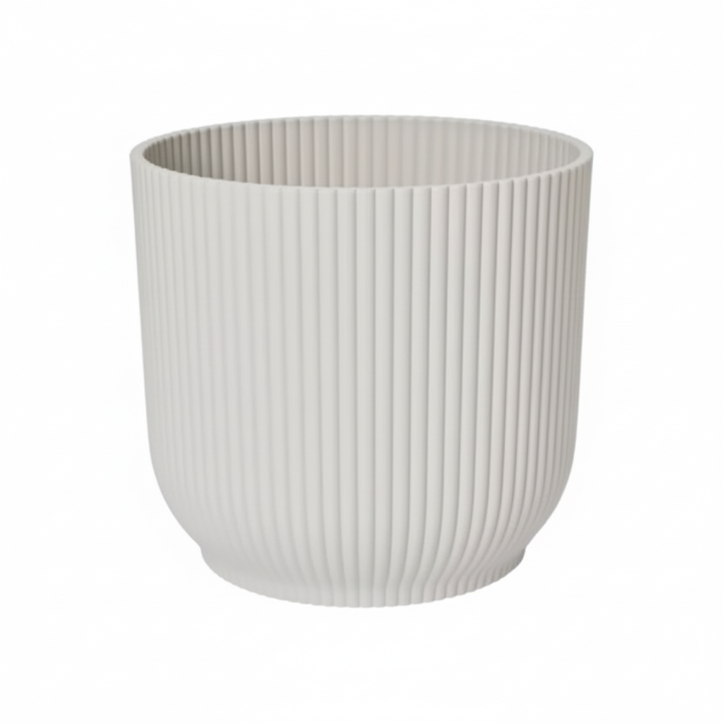 Cache - pot ELHO Vibes Fold 22cm – Blanc – Design moderne et durable - Verdeia