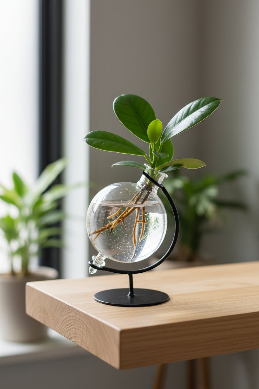 Clusia en bocal Victoria — Plante hydroponique mini — Ø5 cm — H10 cm - Verdeia