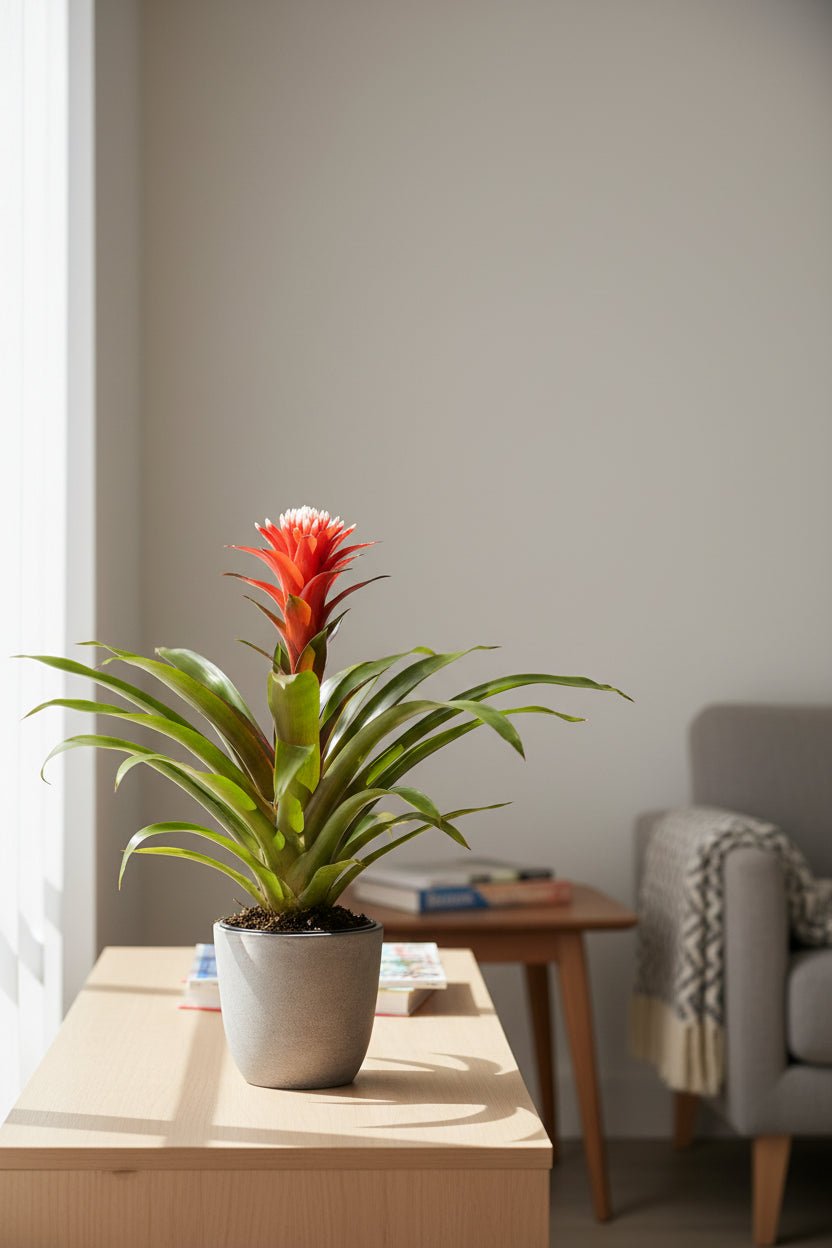 Guzmania Hope - Ø12cm - H40cm - Verdeia