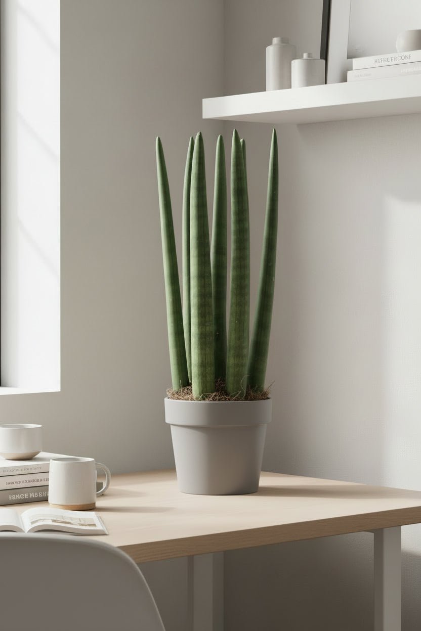 Sansevieria Straight — Langue de belle - mère — Ø12 cm — H40 cm - Verdeia