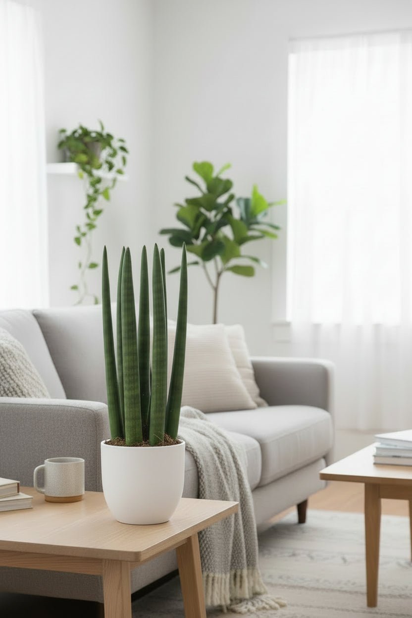 Sansevieria Straight — Langue de belle - mère — Ø12 cm — H40 cm - Verdeia