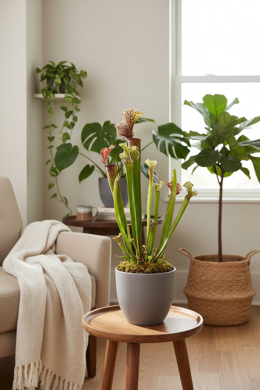 Sarracenia ‘Judith Hindle’ – Plante carnivore - D12 x H30 cm - Verdeia