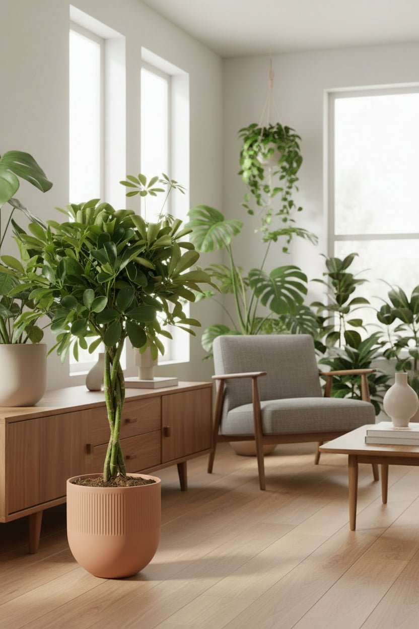 Schefflera Compacta — Arbre ombrelle compact — Ø19 cm — H80 cm - Verdeia