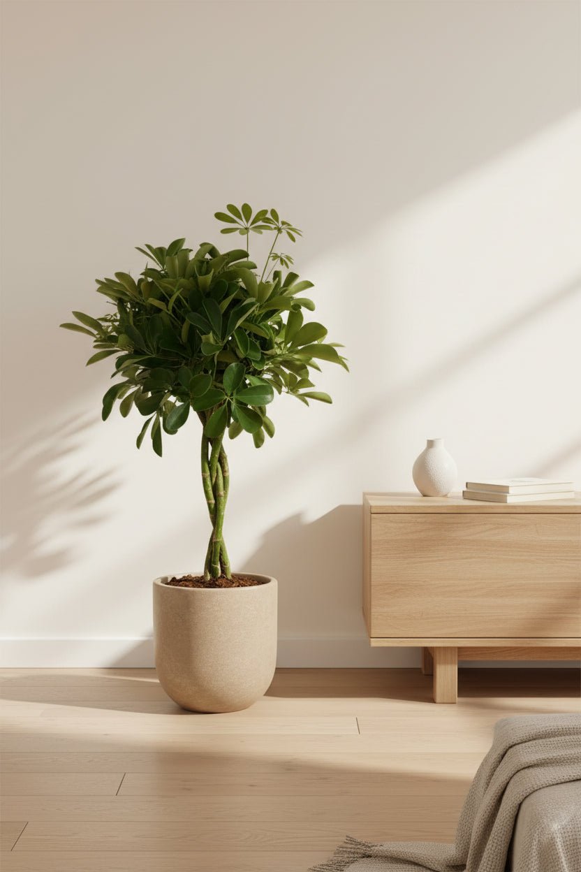 Schefflera Compacta — Arbre ombrelle compact — Ø19 cm — H80 cm - Verdeia