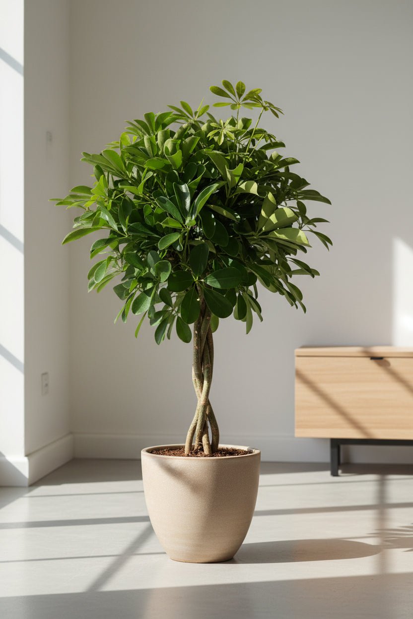 Schefflera Compacta — Arbre ombrelle compact — Ø19 cm — H80 cm - Verdeia