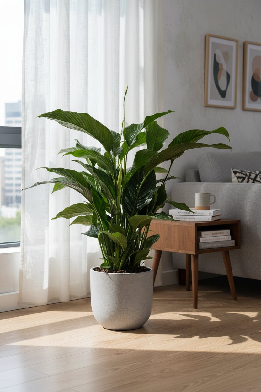 Spathiphyllum Bellini (Fleur de lune) - Ø24cm - H100cm - Verdeia