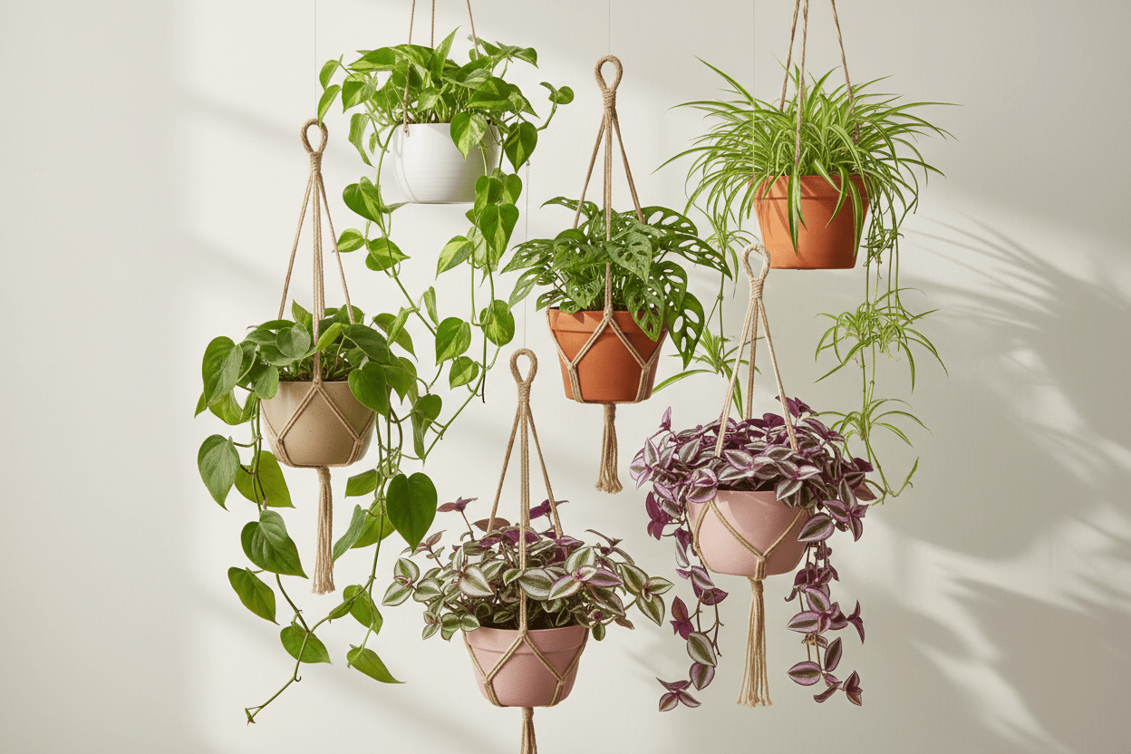 Plantes suspendues : les meilleures espèces pour sublimer votre intérieur - Verdeia