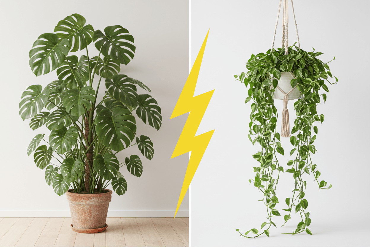 Plantes suspendues vs plantes XXL : laquelle choisir selon votre espace - Verdeia