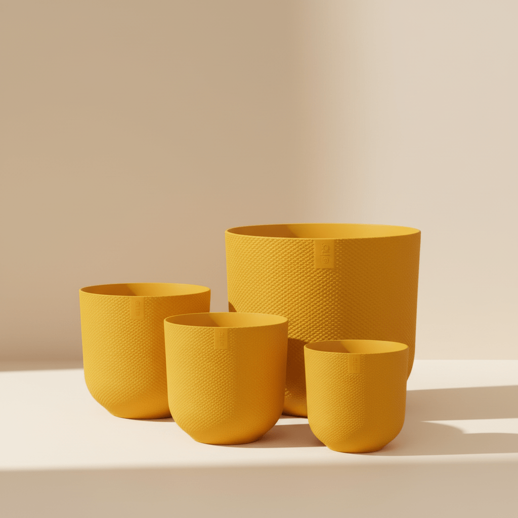 Cache-pot ELHO Jazz Round Jaune - Verdeia