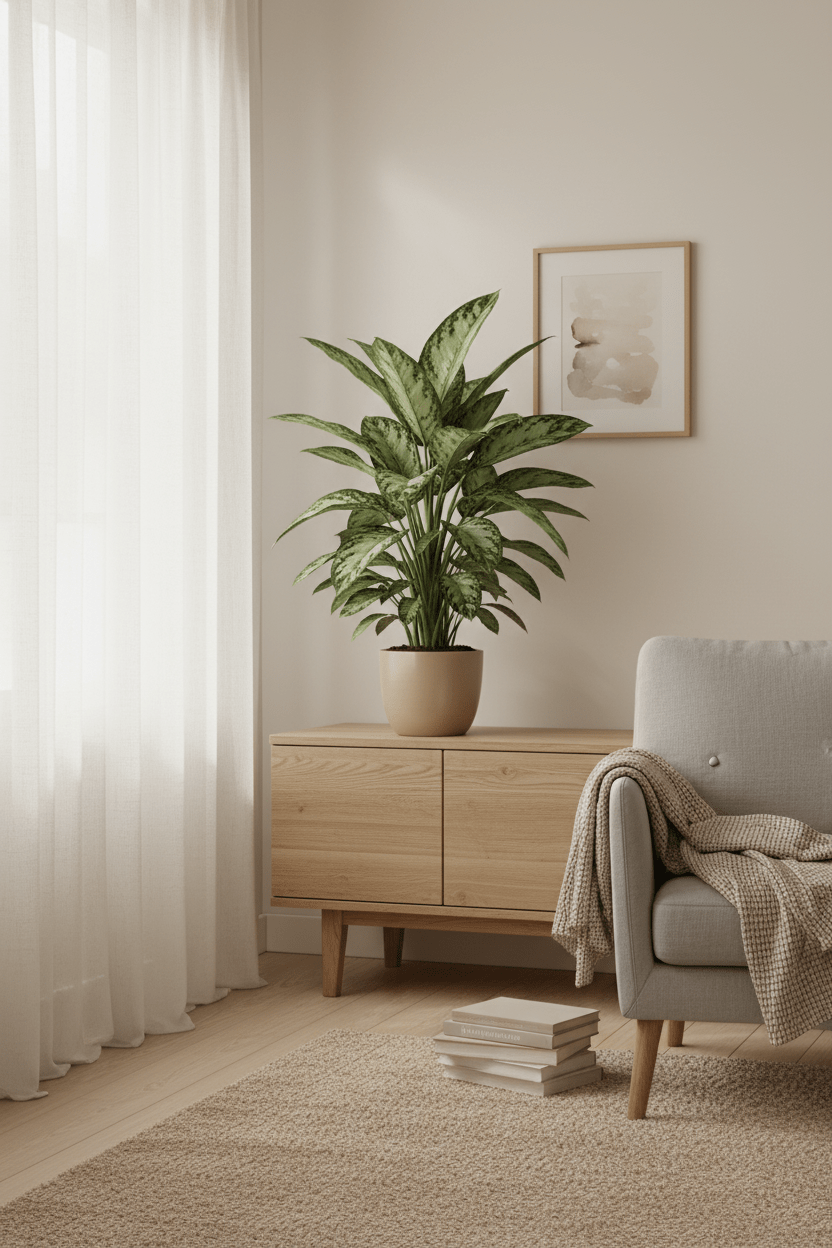 Aglaonema Maria — Aglaonème argentée — Ø14 cm — H40 cm - Verdeia