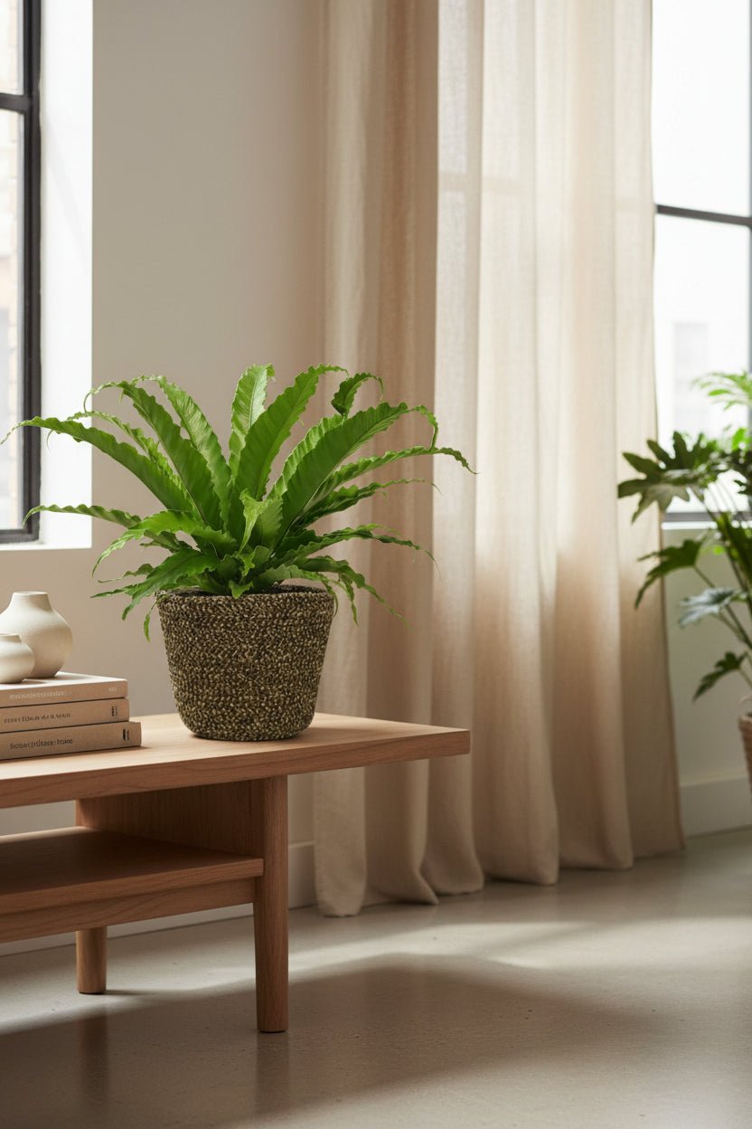 Asplenium Osaka avec pot Selin — Fougère nid d&