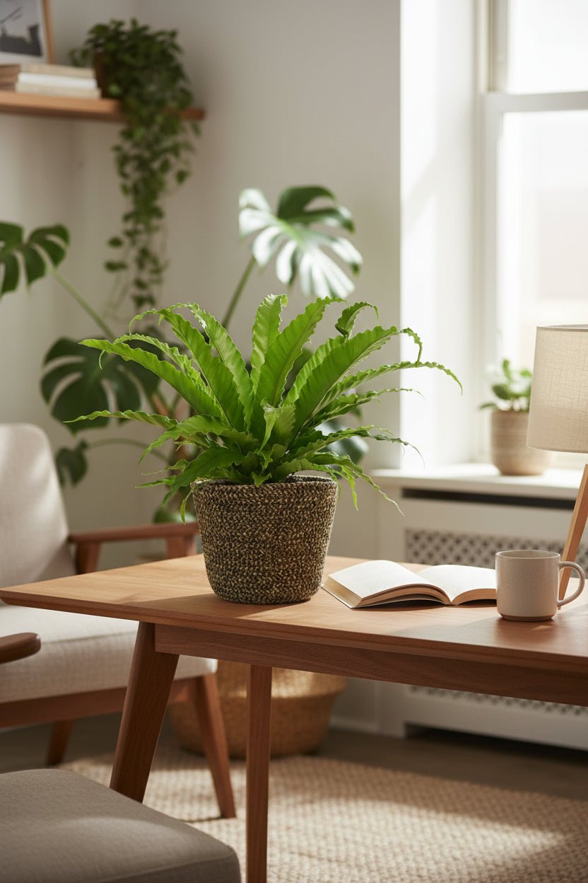 Asplenium Osaka avec pot Selin — Fougère nid d&