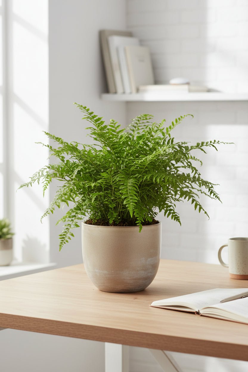 Blechnum Silver Lady — Fougère argentée — Ø17 cm — H50 cm - Verdeia