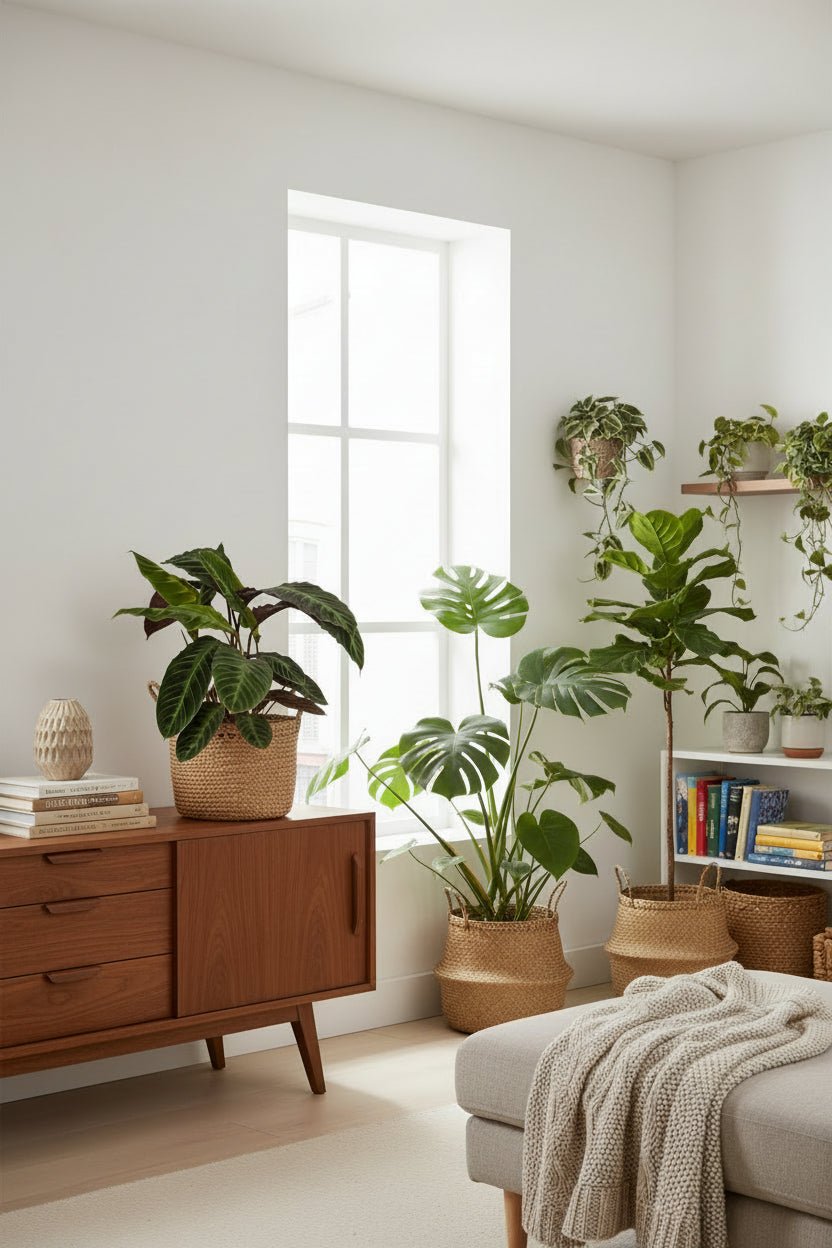 Calathea Warscewiczii — Plante paon veloutée — Ø19 cm — H70 cm - Verdeia