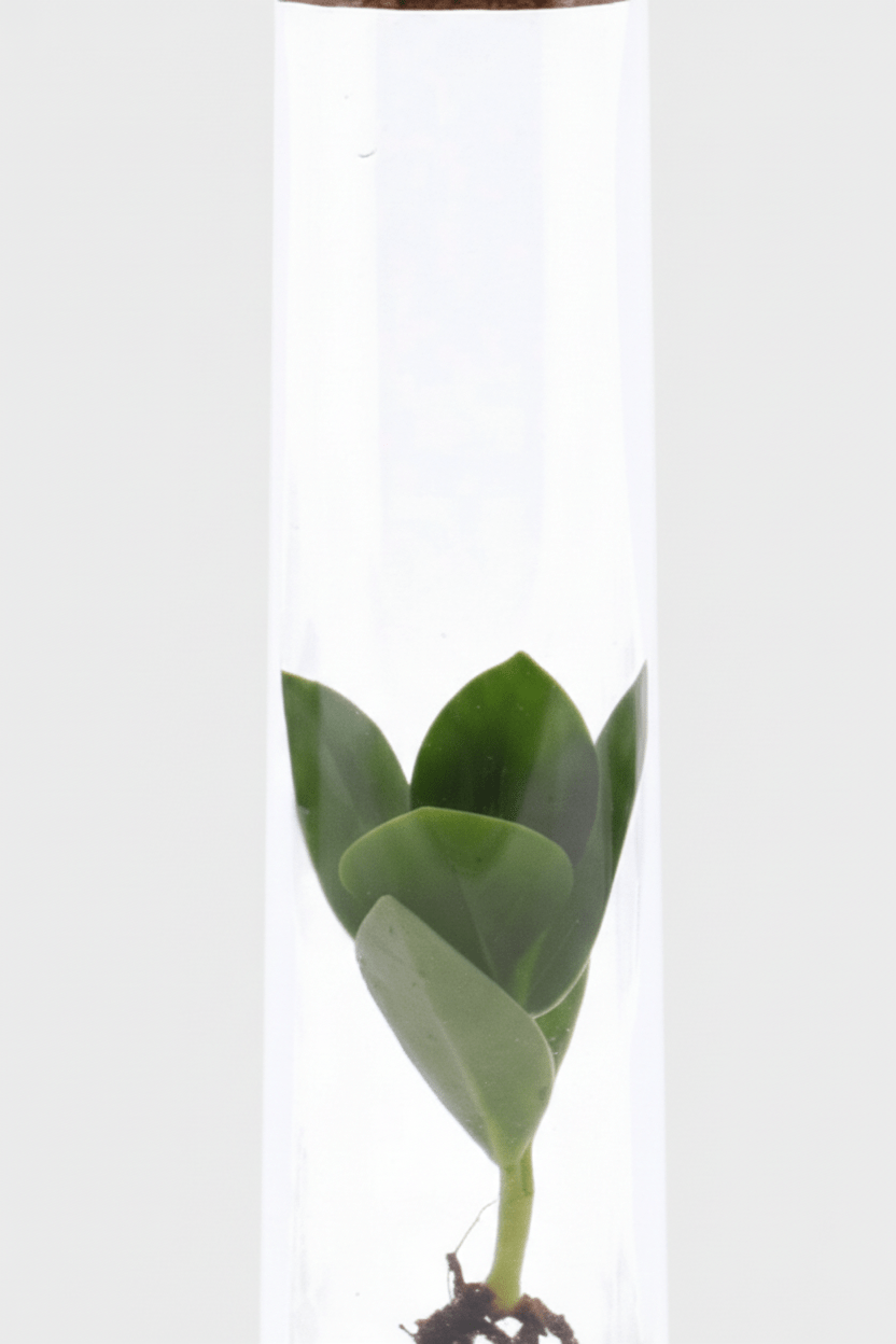 Clusia en tube de verre — Ø5 cm — H15 cm - Verdeia