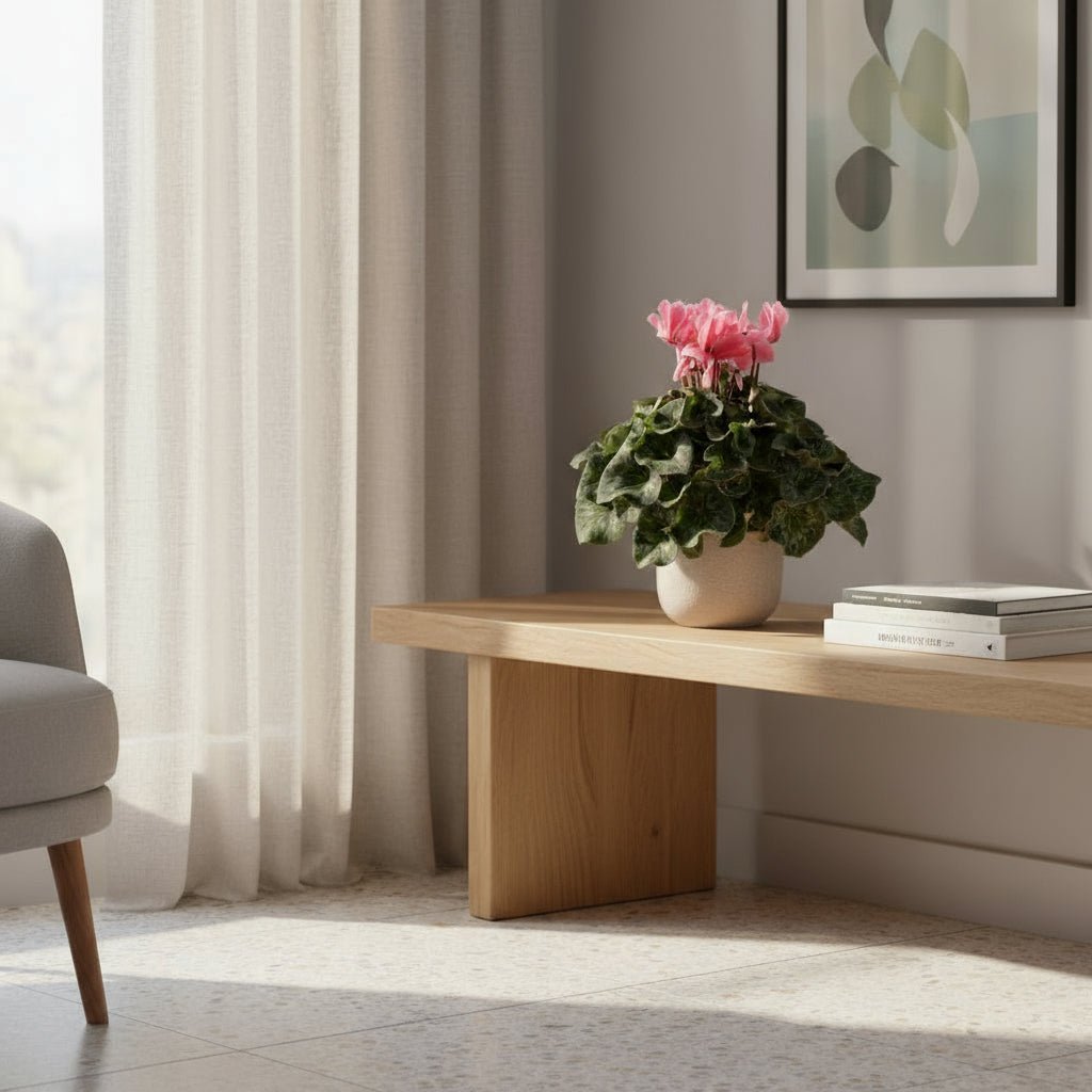 Cyclamen rose clair — Ø17 cm — H40 cm - Verdeia