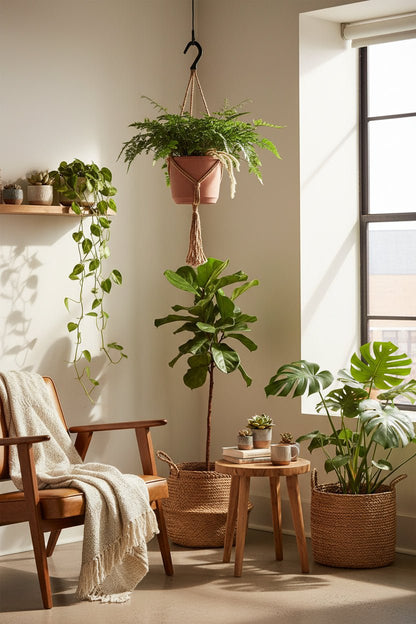 Davallia Bullata - Ø17cm - H30cm - Verdeia