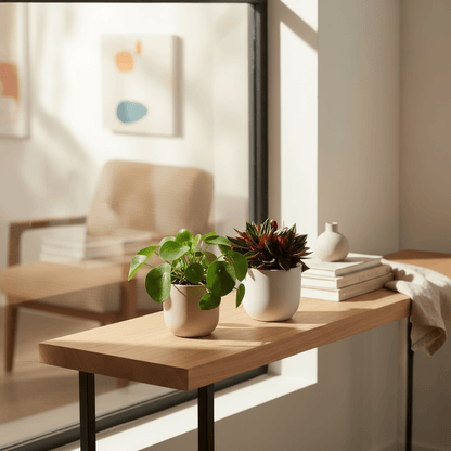 Duo Peperomia Rosso &amp;amp; Pilea Peperomioides - 10.5 x 15 cm - Verdeia