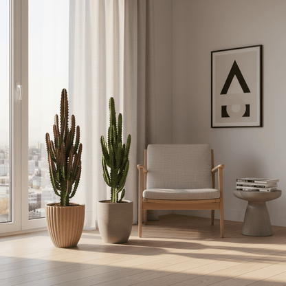 Euphorbia rouge et verte — Lot de 2 - Verdeia