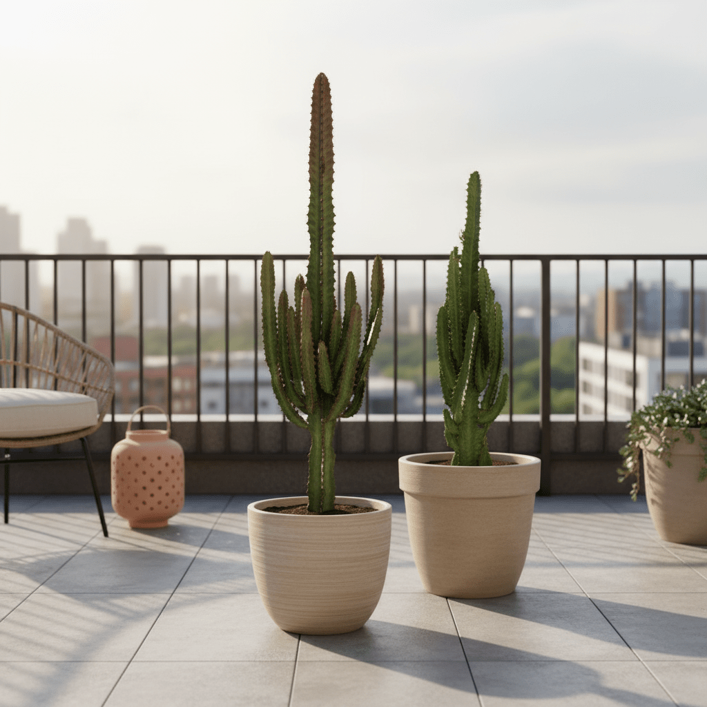 Euphorbia rouge et verte — Lot de 2 - Verdeia