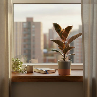 Ficus Elastica Belize – Caoutchouc panaché - Verdeia