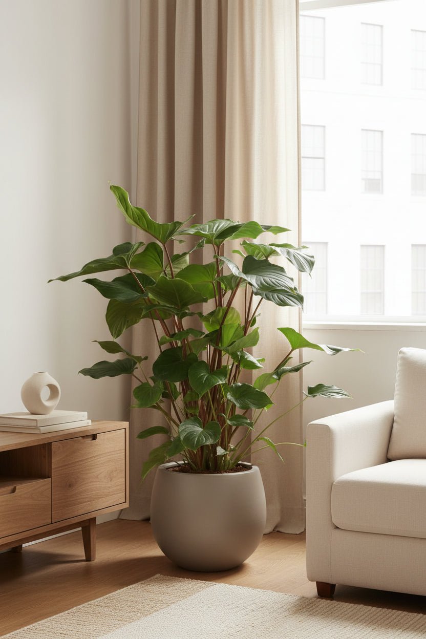 Homalomena Rubescens Maggy — Ø24 cm — H90 cm - Verdeia