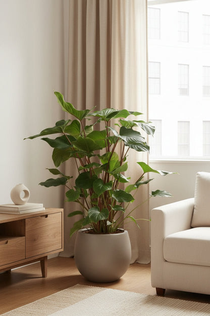 Homalomena Rubescens Maggy — Ø24 cm — H90 cm - Verdeia