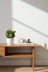 Kalanchoe Red + Pot céramique blanc — Ø12 cm — H27 cm - Verdeia