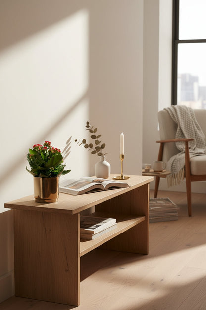 Kalanchoe Red + Pot céramique bronze doré — Ø12 cm — H27 cm - Verdeia