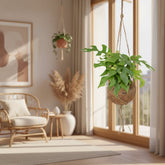 Kokodama Monstera Minima – Plante suspendue tropicale – Ø15cm – ↕25cm - Verdeia