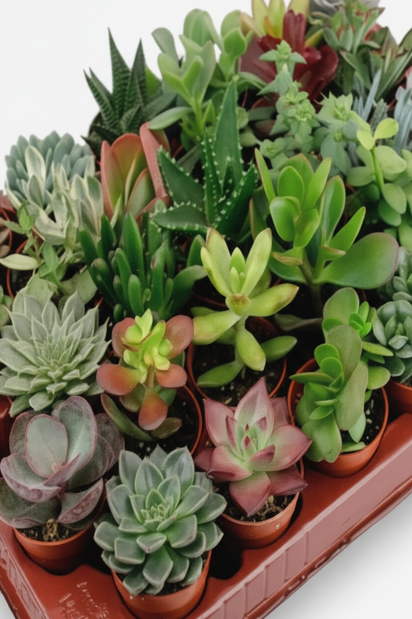 Lot de 30 Succulentes Variées — Ø5,5 cm - Verdeia