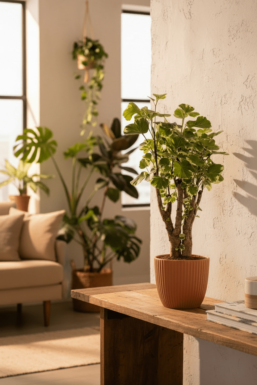 Polyscias Balfouriana — Aralia à feuilles rondes — Ø17 cm — H50 cm - Verdeia