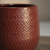 Pot en Céramique Gabriel Rond Bordeaux Ø14 cm - Verdeia