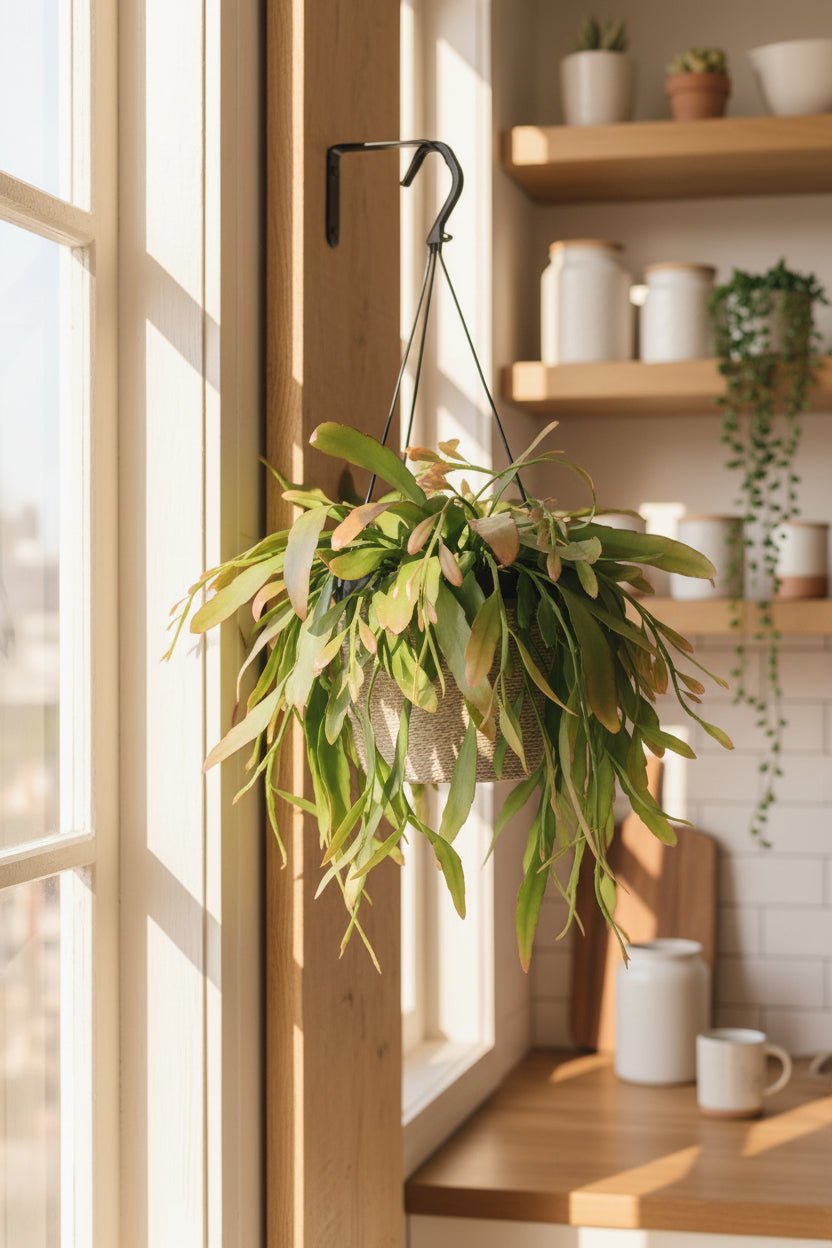 Rhipsalis Red Coral — Cactus corail — Ø17 cm — H25 cm - Verdeia
