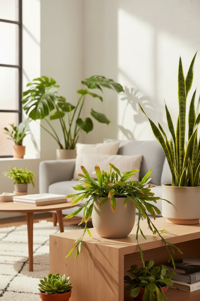 Rhipsalis Red Coral — Cactus corail — Ø17 cm — H25 cm - Verdeia