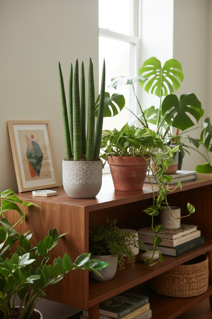 Sansevieria Straight — Langue de belle - mère — Ø12 cm — H40 cm - Verdeia