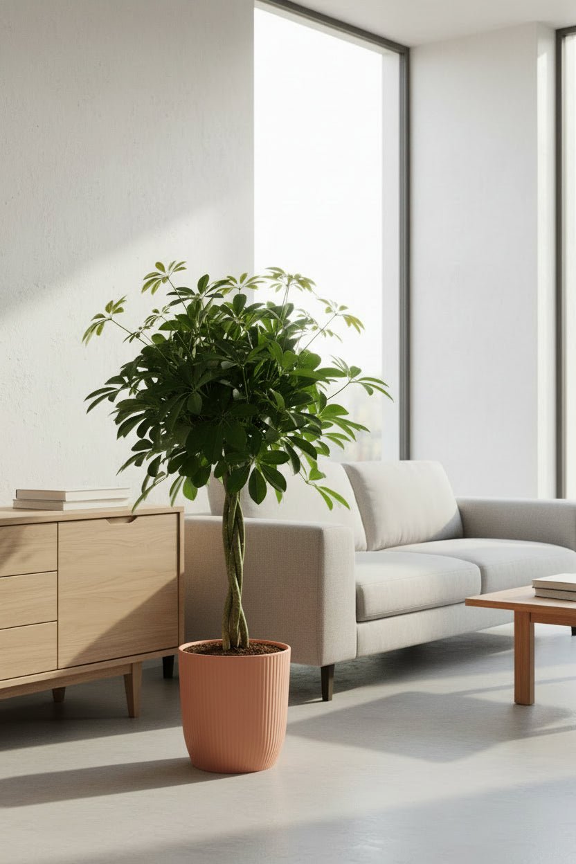 Schefflera Compacta — Arbre ombrelle compact — Ø19 cm — H80 cm - Verdeia