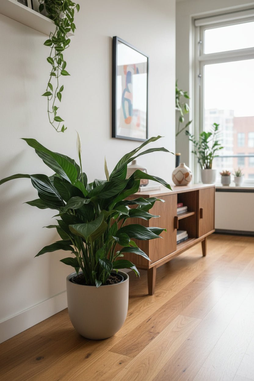 Spathiphyllum Sweet Silvana — Fleur de lune — Ø24 cm — H80 cm - Verdeia