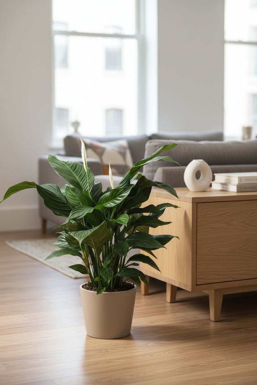 Spathiphyllum Sweet Silvana — Fleur de lune — Ø24 cm — H80 cm - Verdeia