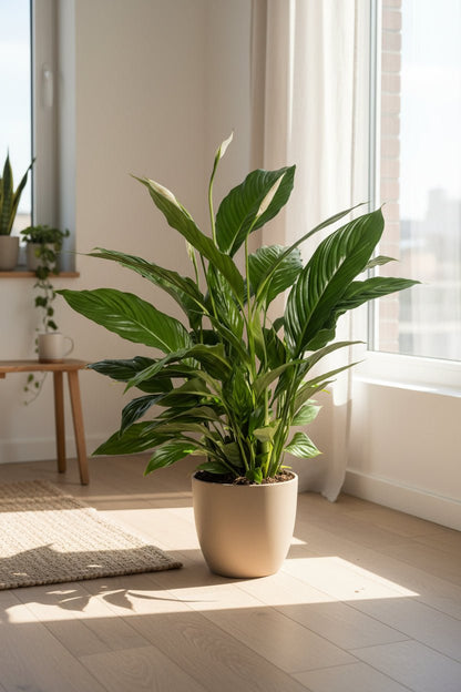 Spathiphyllum Vivaldi — Fleur de lune — Ø17 cm — H70 cm - Verdeia